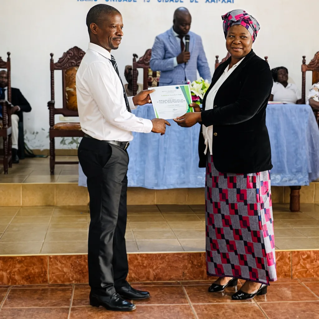 Formatura de alunos do ITS em Moçambique